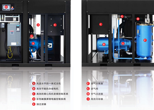 低壓永磁變頻空壓機(jī)安裝圖 低壓永磁變頻空壓機(jī)安裝圖